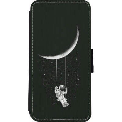 Coque iPhone XR - Wallet noir Astro balançoire