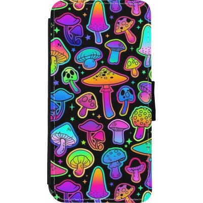 Coque iPhone XR - Wallet noir Autumn 2024 magic mushrooms