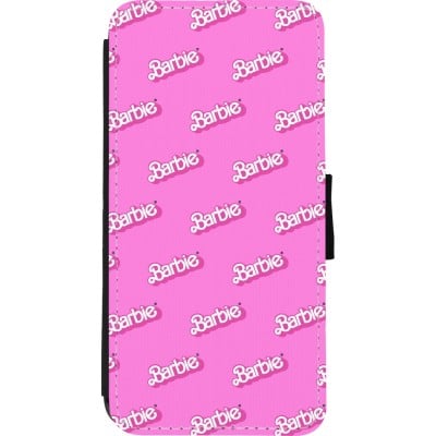 Coque iPhone XR - Wallet noir Barbie Pattern