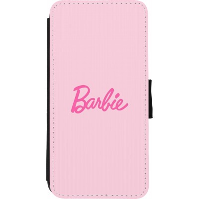 Coque iPhone XR - Wallet noir Barbie Text