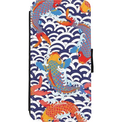 Coque iPhone XR - Wallet noir Easter 2023 japanese fish