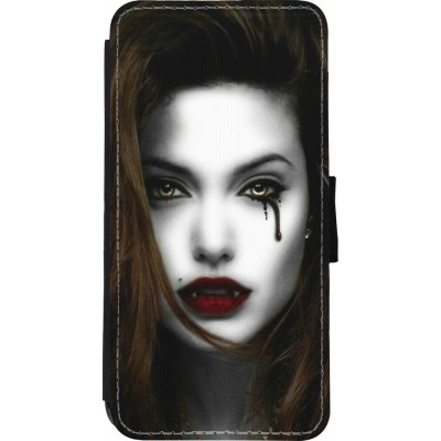 Coque iPhone XR - Wallet noir Halloween 2023 gothic vampire