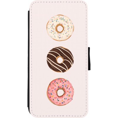 Coque iPhone XR - Wallet noir Spring 23 donuts