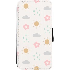 Coque iPhone XR - Wallet noir Spring 23 weather