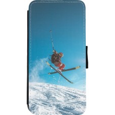 Coque iPhone XR - Wallet noir Winter 22 Ski Jump