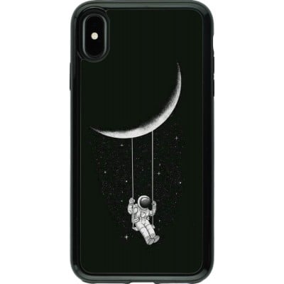 Coque iPhone Xs Max - Hybrid Armor noir Astro balançoire