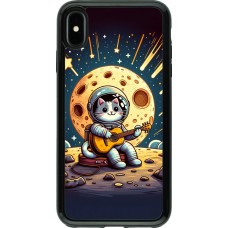 Coque iPhone Xs Max - Hybrid Armor noir AstroCat RockLune