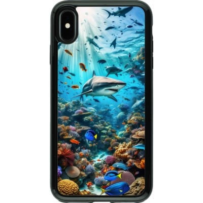 Coque iPhone Xs Max - Hybrid Armor noir Bora Bora Mer et Merveilles