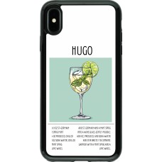 Coque iPhone Xs Max - Hybrid Armor noir Cocktail recette Hugo