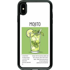 Coque iPhone Xs Max - Hybrid Armor noir Cocktail recette Mojito