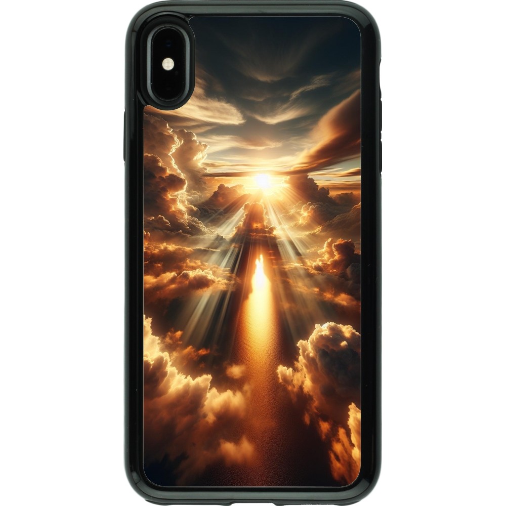 Coque iPhone Xs Max - Hybrid Armor noir Lueur Céleste Zenith