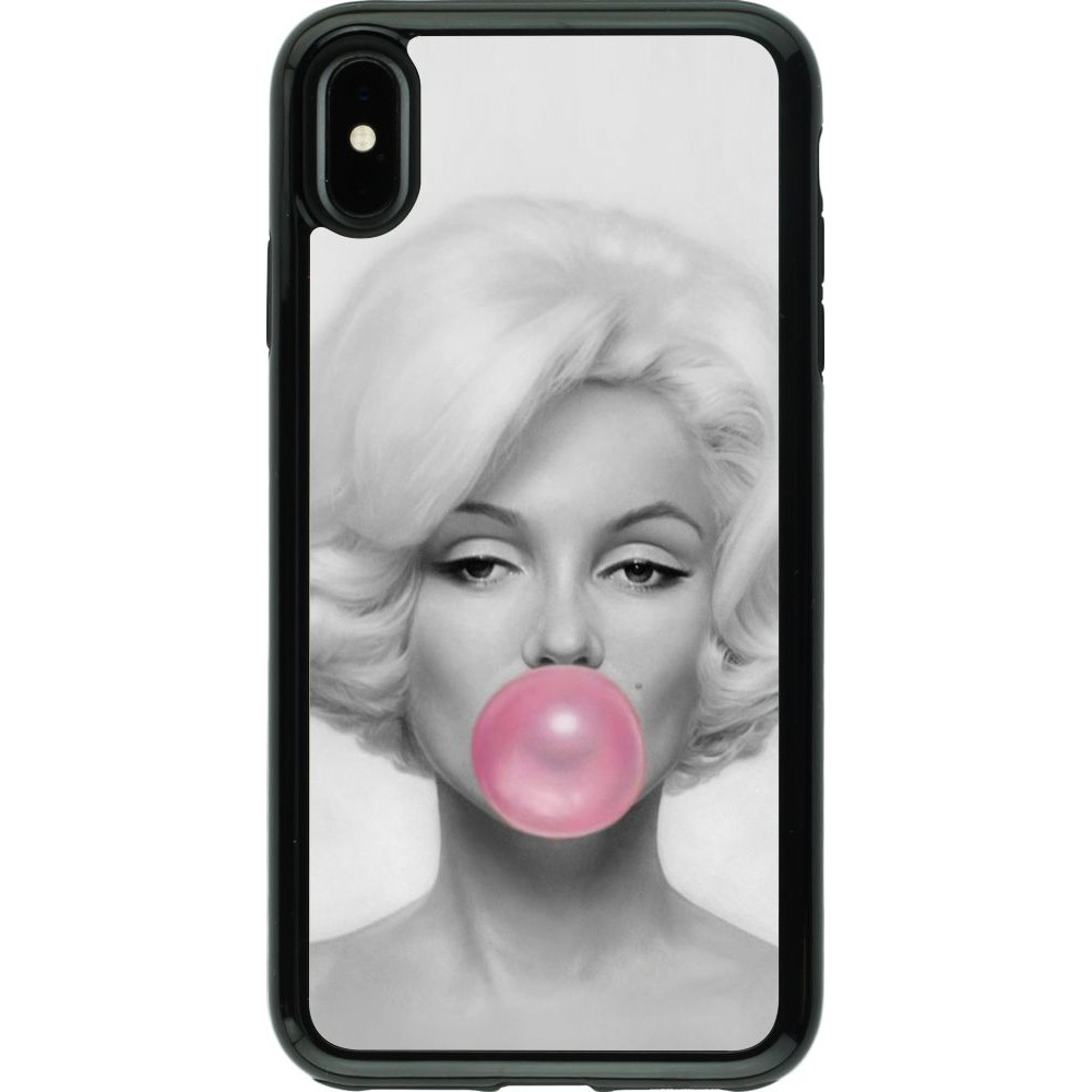 Hülle iPhone Xs Max - Hybrid Armor schwarz Marilyn Bubble