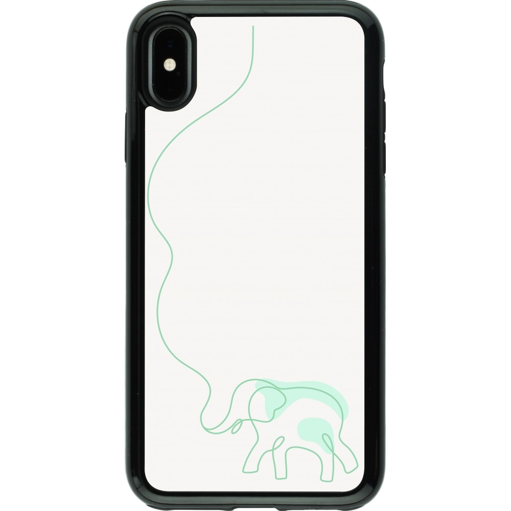 Coque iPhone Xs Max - Hybrid Armor noir Spring 23 baby elephant