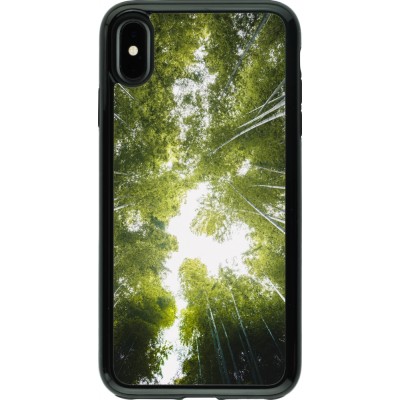 Coque iPhone Xs Max - Hybrid Armor noir Spring 23 forest blue sky