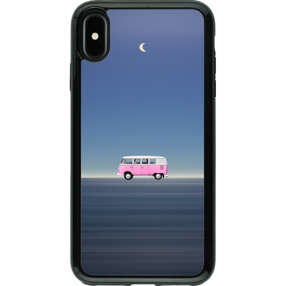 Coque iPhone Xs Max - Hybrid Armor noir Spring 23 pink bus