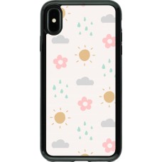 Coque iPhone Xs Max - Hybrid Armor noir Spring 23 weather