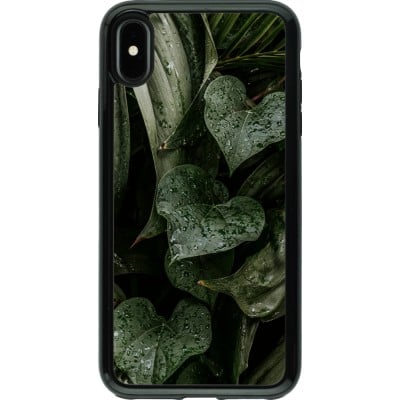 Coque iPhone Xs Max - Hybrid Armor noir Spring 23 fresh plants