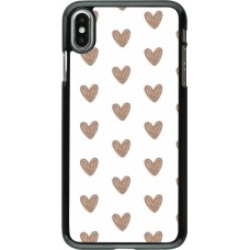 iPhone Xs Max Case Hülle - Autumn 2024 brown hearts