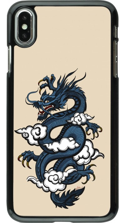 Coque iPhone Xs Max - Blue Dragon Tattoo