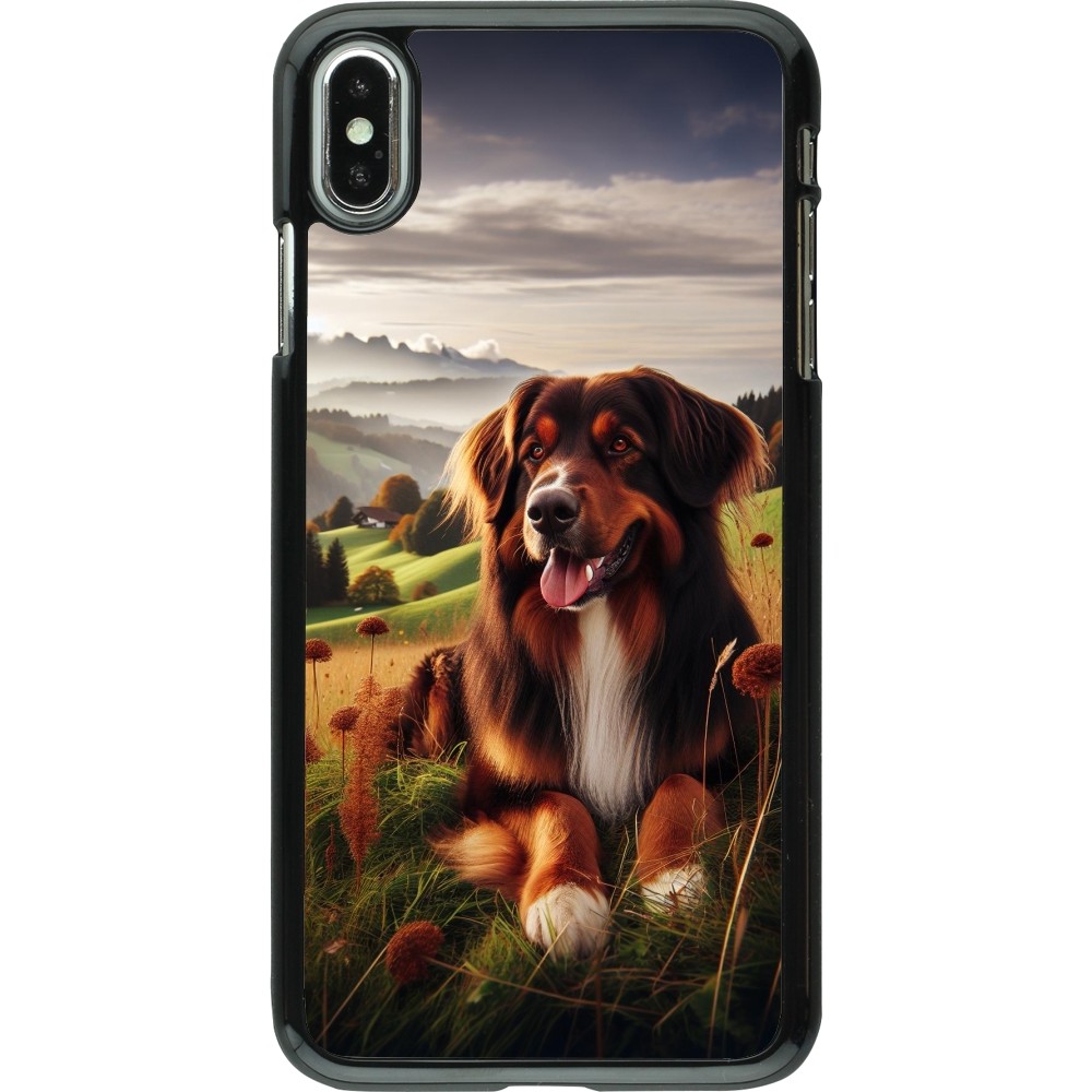 Coque iPhone Xs Max - Chien Campagne Suisse