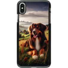 Coque iPhone Xs Max - Chien Campagne Suisse