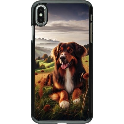 Coque iPhone Xs Max - Chien Campagne Suisse