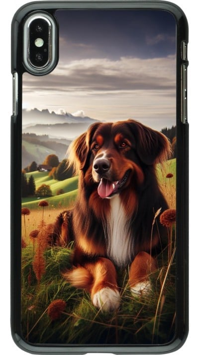 Coque iPhone Xs Max - Chien Campagne Suisse