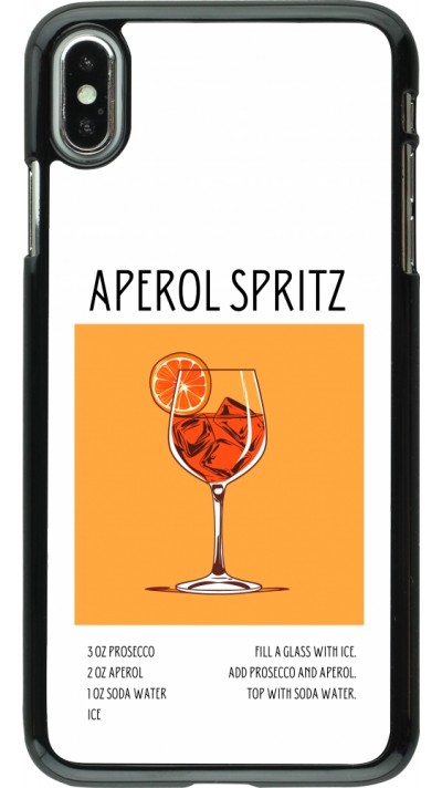 Coque iPhone Xs Max - Cocktail recette Aperol Spritz