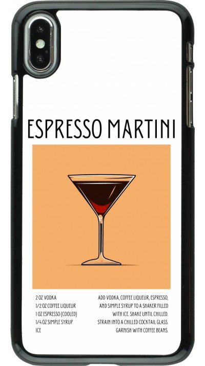 Coque iPhone Xs Max - Cocktail recette Espresso Martini