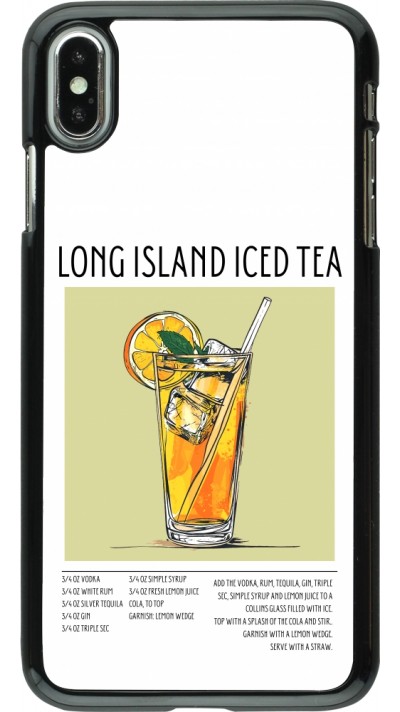 Coque iPhone Xs Max - Cocktail recette Long Island Ice Tea