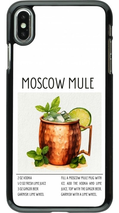 Coque iPhone Xs Max - Cocktail recette Moscow Mule