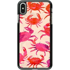 iPhone Xs Max Case Hülle - Crabs Paint