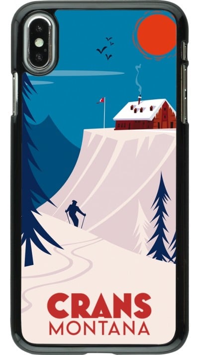 Coque iPhone Xs Max - Crans-Montana Cabane