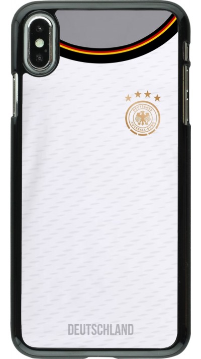 Coque iPhone Xs Max - Maillot de football Allemagne 2022 personnalisable