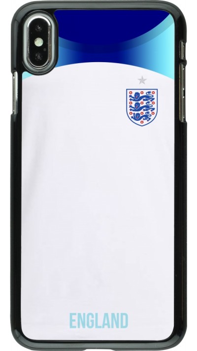 Coque iPhone Xs Max - Maillot de football Angleterre 2022 personnalisable