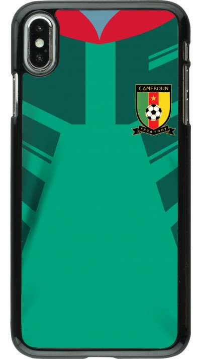 Coque iPhone Xs Max - Maillot de football Cameroun 2022 personnalisable