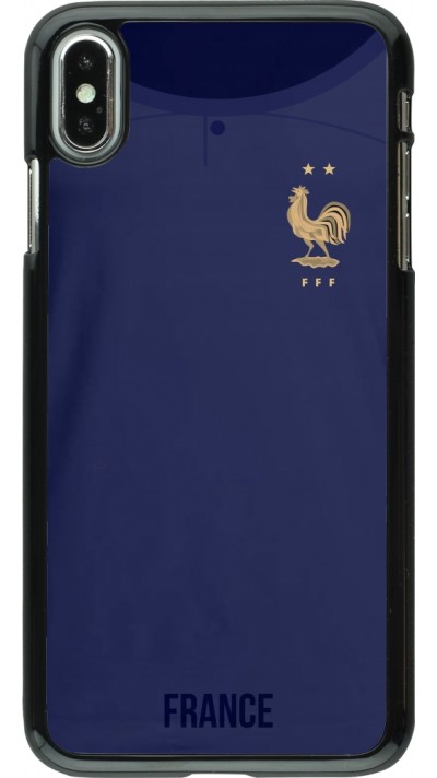 Coque iPhone Xs Max - Maillot de football France 2022 personnalisable