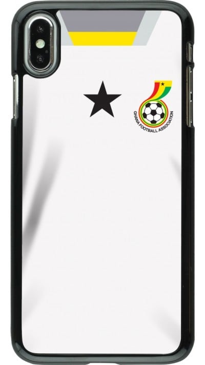 Coque iPhone Xs Max - Maillot de football Ghana 2022 personnalisable