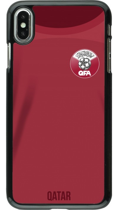 Coque iPhone Xs Max - Maillot de football Qatar 2022 personnalisable