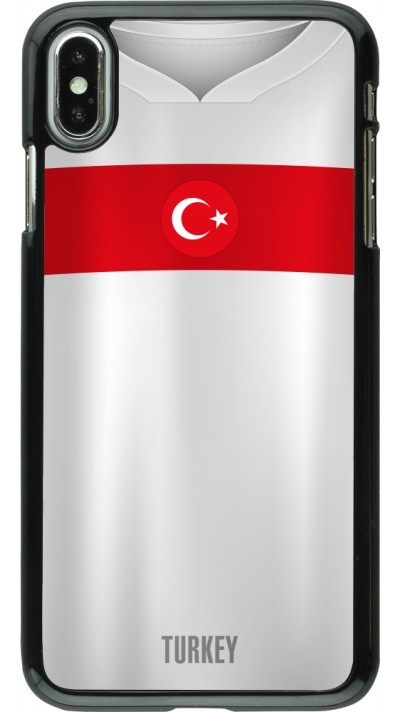 Coque iPhone Xs Max - Maillot de football Turquie personnalisable