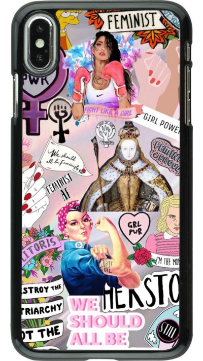 Coque iPhone Xs Max - Girl Power Collage