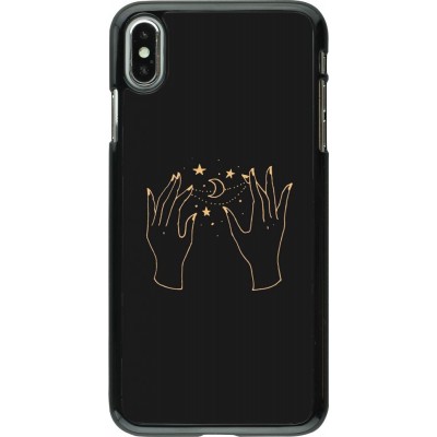 Coque iPhone Xs Max - Grey magic hands