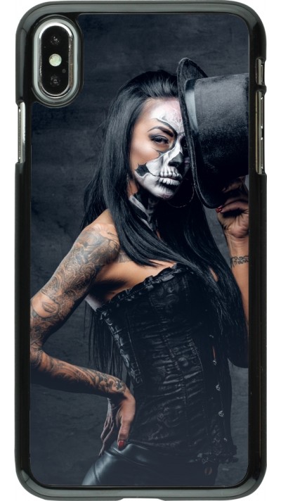 Coque iPhone Xs Max - Halloween 22 Tattooed Girl