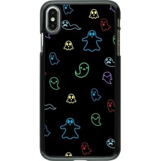 Coque iPhone Xs Max - Halloween 2024 colorful ghosts