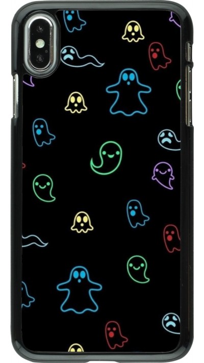 Coque iPhone Xs Max - Halloween 2024 colorful ghosts