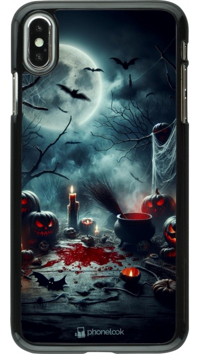 Coque iPhone Xs Max - Halloween 2024 Dark Moon