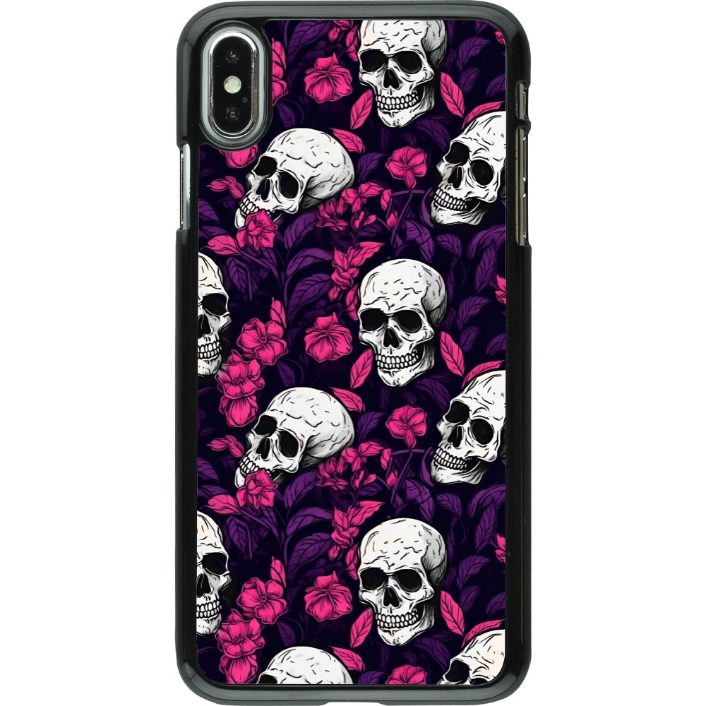 Coque iPhone Xs Max - Halloween 2024 romantic skulls