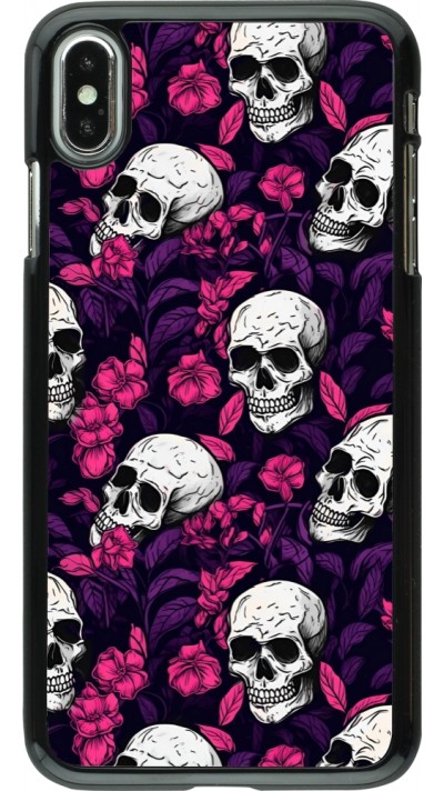 Coque iPhone Xs Max - Halloween 2024 romantic skulls