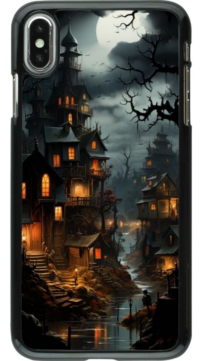 Coque iPhone Xs Max - Halloween 2024 scary town