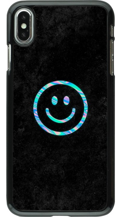 Coque iPhone Xs Max - Happy smiley irisé